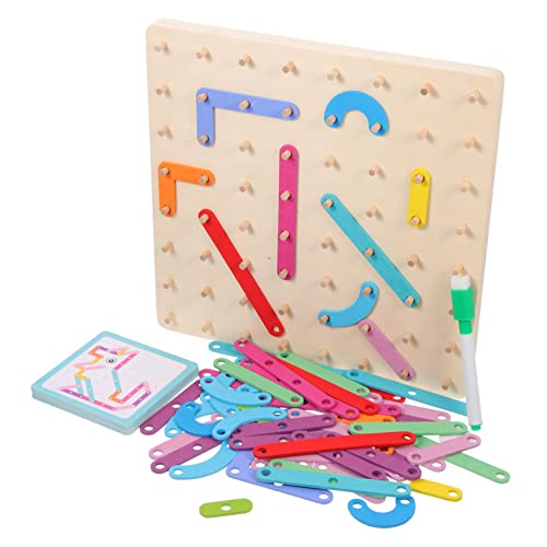 ifundom 1 Satz Magnete Für Puzzle-Rack Alphabet- Konstruktionsspielzeug Steckbrett Kleinkindspielzeug Mathe- Alphabet-rätsel Experiment Colorful Hölzern von ifundom