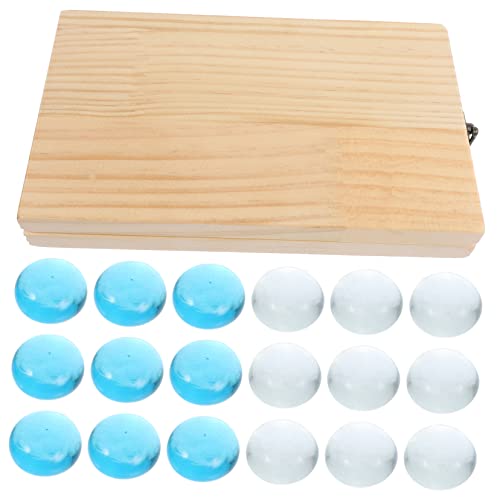 ifundom 1 Satz Mankala Lernspielzeug Mancala-brettspiel Edelstein-schachspielzeug Familienspiele Für Kinder Und Erwachsene Mancala-Spielzeug Für Kinder Mancala-perlen Tragbare Mancale Holz von ifundom