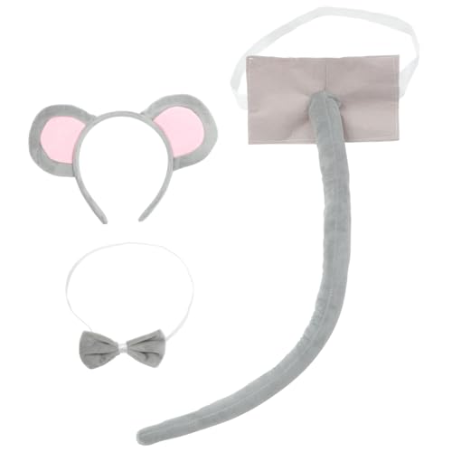 ifundom 1 Satz -bekleidungszubehör Haarband Rattenkostüm Cosplay-zubehör Frauen Kopfschmuck Tier-Stirnband-kostüm Tier-Cosplay-Set Tierhaarreifen Kleine Ohr Stoff von ifundom