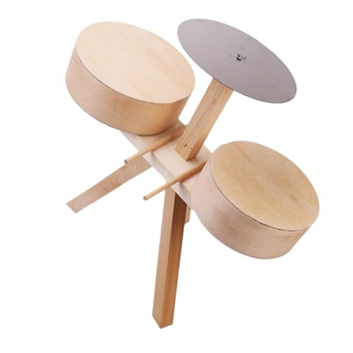 ifundom 1 Satz Pädagogisches Stammspielzeug Mini-Drum-kit-Modell Kinder Spielset Schlaginstrument Spielzeug Kinderspielzeug Musikalisches Spielzeug Metall von ifundom