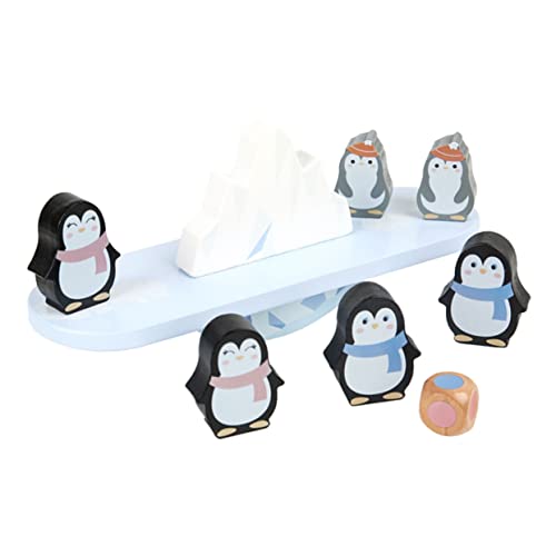 ifundom 1 Satz Pinguin Balancing Stacking Blöcke Spielzeug Pinguin Formbausteine ​​Pinguin Lernspielzeug Pinguin Modell Balancing Bausteine von ifundom