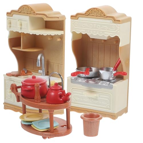 ifundom 1 Set Mini Puppenhaus Herd Tisch Jungen Und Mädchen Spielzeug Kinderspielzeug Miniaturmöbel Realistische Mini von ifundom