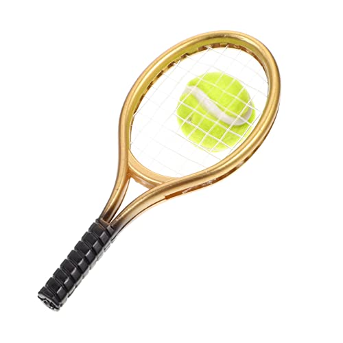 ifundom Miniatur-sportgeräte Exquisites Mini-tennisschläger-Spielzeug Für Die Dekoration des Mini- von ifundom