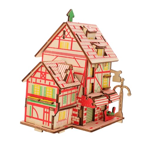 ifundom 3D Holzpuzzle Puzzle Spielzeug Holz Windmühle Modell für Jungen und Mädchen von ifundom