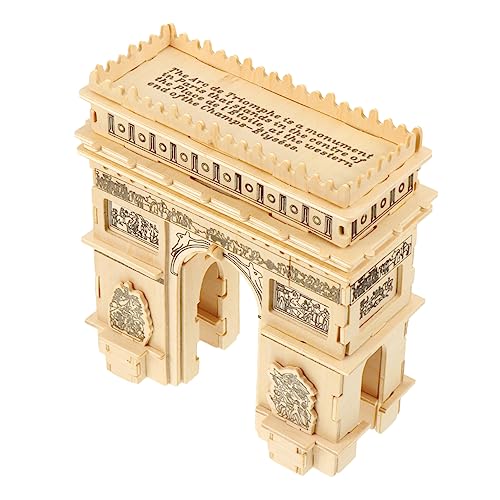 ifundom 1 Satz Puzzle ordnerregal buchattrappe trauzeugengeschenke ziernieten Educational Toys bucherregal Family Games tischchen knobeleien für Kinder buchregal Spielzeug hölzern Beige von ifundom