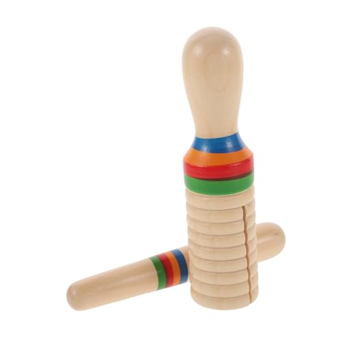 ifundom 1 Satz Schallschlauch Einsteiger-schlaginstrument Musikspielzeug Für Kinder Musikinstrument Aus Holz Pädagogisches Instrument Für Kinder Beige Bambus von ifundom