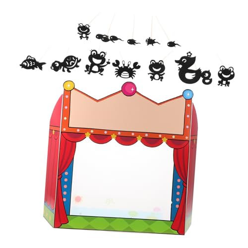 ifundom 1 Satz Schattenpuppenbühne Traditionelles Schattenspiel Kindergarten-schattenpuppenrequisite Schattenpuppenmaterial Praktisches Schattenspiel Puppentheater Lernspielzeug Papier von ifundom