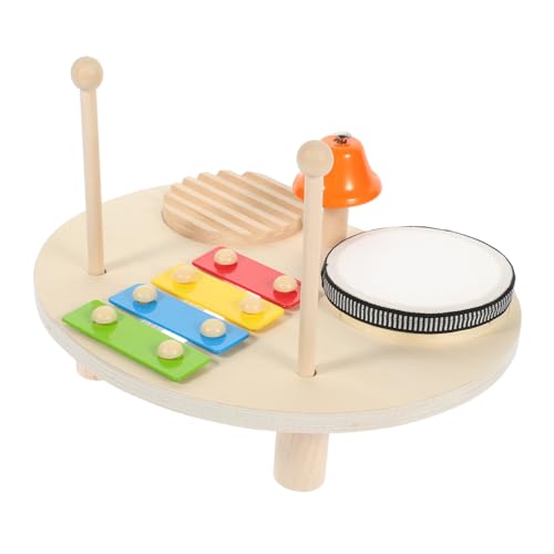 ifundom 1 Satz Schlaginstrument kinderinstrumente musikinstrumente kinderschlagzeug Xylophone Gaming-Tisch Kinderspielzeug Lernspielzeug Glocken aus Holz und Eisen von ifundom