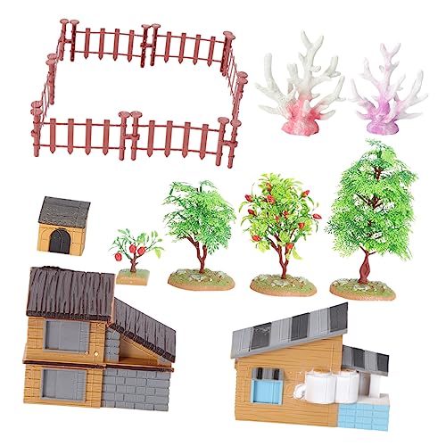 ifundom 1 Satz Simulations-Farm-Set Mini-Spielzeug Minispielzeug für Kinder Miniaturdekoration Miniaturtiere interaktives Spielzeug kinderspielzeug Toys Hausmodell Spielzeugmodell PVC von ifundom