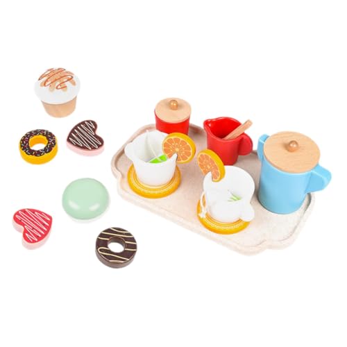 ifundom 1 Satz Simuliertes Teeservice tun so, ob sie EIN Dessert-Spielzeug Spielen Kinder-Dessert-Spielzeug Afternoon Tea kinderküche Rollenspielzubehör Kleinkindspielzeug für Mädchen von ifundom