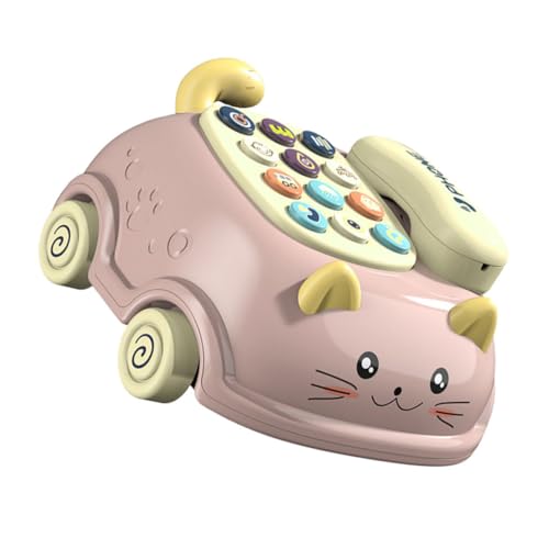 ifundom 1 Satz Simuliertes Telefon Babyphone Spielzeug Spieltelefon Für Kleinkinder 1-3 Musikalisches Telefon Spielzeug Spielzeughandy Für Kleinkinder 1-3 Telefonspiel Abs Rot von ifundom