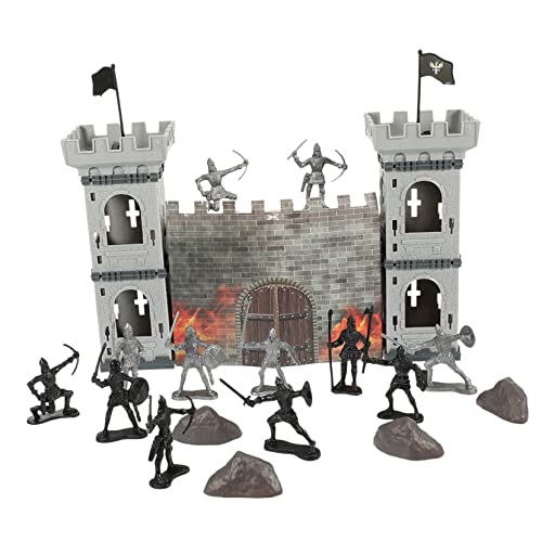 ifundom 1 Satz Soldat Party partyknaller Plastikfiguren Kriegsspiel spielset System Außendekoration Sandtisch Militärmodell Soldatenspielzeug z. B. Kunststoff Grey von ifundom