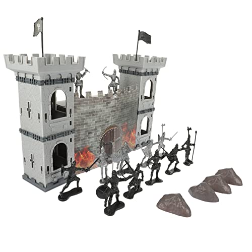 ifundom 1 Satz Soldat Spielzeug Szenenlayout schmückt Gaming-Actionfiguren Spielset Party Kinder partyknaller Kinder antike Soldatenfigur Soldatenspiel aus Plastik z. B. Kunststoff Grey von ifundom