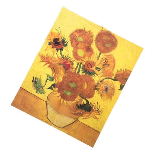 ifundom 1 Satz Sonnenblumen-Puzzle Sonnenblumenpuzzles aus Papier rätsel für Erwachsene rätsel Erwachsene Sonnenblumenrätsel für Teenager Puzzle-Spielzeug Yellow von ifundom