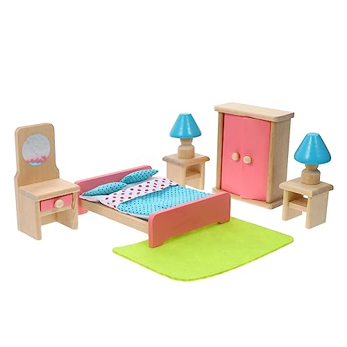 ifundom 1 Satz Spielhaus miniküche Mini einbauküche Miniature Home Decor Micro Landscape Decorations Miniature Playhouse Furniture Miniatur-Hausdekor Mini-Hausschmuck hölzern von ifundom