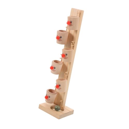 ifundom 1 Satz Spieltisch Aus Holz Kinder Lernen Handtuch Kugelfallturm Rollende Kugel Mehrschichtiger Kugelwirbelturm Kugelturm Für Kleinkinder Rollspielzeug Für Kinder Glas von ifundom