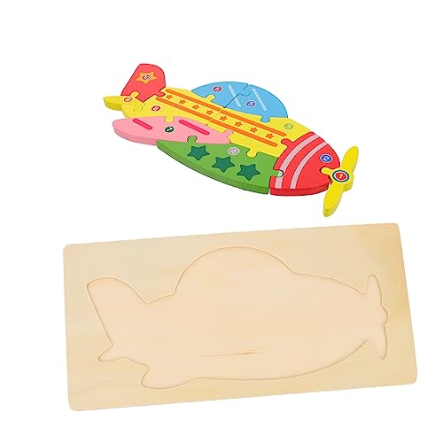 ifundom 1 Satz Stereo-Block-Puzzle Puzzle Rätsel Kinderstammspielzeug Junge Kleinkind Puzzles Für Bauspielzeug Kinderspielzeug Kinderrätsel Kinderspielzeug Holz von ifundom