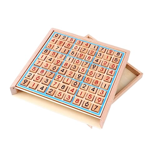 ifundom 1 Satz Sudoku Aus Holz Spiele Aufklärungsspielzeug Für Mathe-Sudoku- Holz Arithmetik-Sudoku Sudoku-Spiel Sudoku-brettspiel 9-Gitter-Spiel Schach Hölzern von ifundom