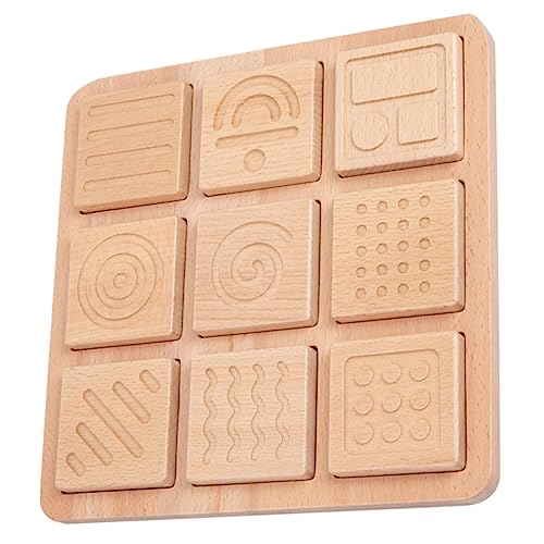 ifundom 1 Satz Taktiles Puzzle Alphabet-Labyrinth-Brett Früherziehungsspielzeug Spielzeug für Kinder kinderspielzeug logisch denkendes sensorisches Spielzeug Touchboards Spielzeug Holz von ifundom