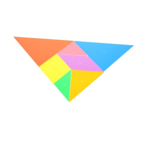 ifundom 1 Satz Tangram-Spielzeug Puzzle-Chips Kognitionsspielzeug Mathe-lernzubehör Farbige Puzzle-spielzeuge Kinder-Puzzles, Spielzeug Puzzle-Requisiten Puzzle Formen Lernpuzzle Plastik von ifundom