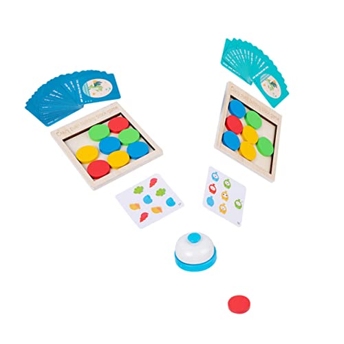 ifundom 1 Satz Tweet-Spiel Wettbewerbsspielzeug Puzzle-bauwürfel Frühpädagogisches Spielzeug Zappelspielzeug Für Kinder Puzzle-Spielzeug Kinderspielzeug Farberkennungsspielzeug Holz von ifundom