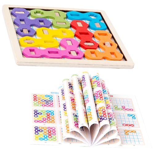 ifundom 1 Satz Vorschulspielzeug Blockpuzzles Für Kleinkinder Holzpuzzle Für Kinder Puzzle Für Kleinkinder Puzzles Aus Holz Kinderpuzzle Aus Holz Holzpuzzle Lernen Colorful Papier von ifundom