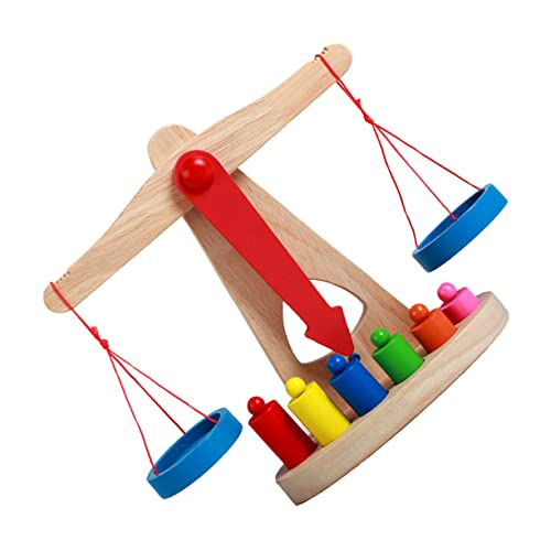 ifundom 1 Satz Waagen ausbalancieren holzspielzeug für spielsachen für Toys Mathe-Spiele wiegen Waage Holzwaage aus Holz hölzern von ifundom