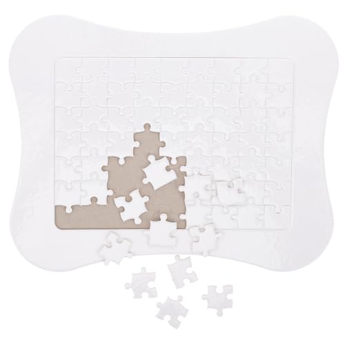 ifundom 1 Satz Wärme übertragungs Puzzle Leere Puzzles für Sublimation Sublimations-Puzzle-Rohlinge DIY Puzzle Puzzle leeres Puzzle aus Papier Sublimations-Puzzle-Handwerk Weiß von ifundom