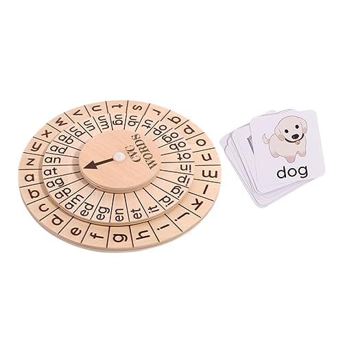 ifundom 1 Satz Wortbuchstabierspielzeug Zauberlernspielzeug Buchstaben-Flash-Karten jucarii pentru copii spielzeuge für Kinder Lernspielzeug für Kinder Alphabet-Puzzle-Spielzeug Holz von ifundom