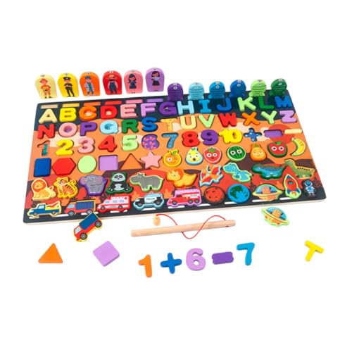 ifundom 1 Satz kinderpuzzle Pädagogisches Puzzle laubsäge ab Jahren Baustein der Früherziehung Intelligenzentwicklungsrätsel Holzrätsel hölzern Colorful von ifundom