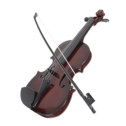 ifundom 1 Satz simulierte Geige Miniaturdekoration Geigen-Display-Modell kinderinstrumente Kinder musikinstrumente Geigenspielzeug für Kinder Anfänger Musikinstrument Spielzeug Abs Black von ifundom