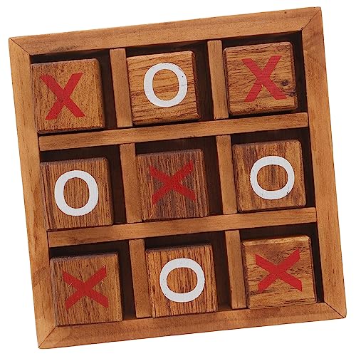 ifundom 1 Satz xo Schach Kinderspielzeug Tablette zappeln Hinweis Planke Karte interaktives holzspielzeug holzbrett Spielzeuge Brettspiele aus Holz Schach Coffee von ifundom