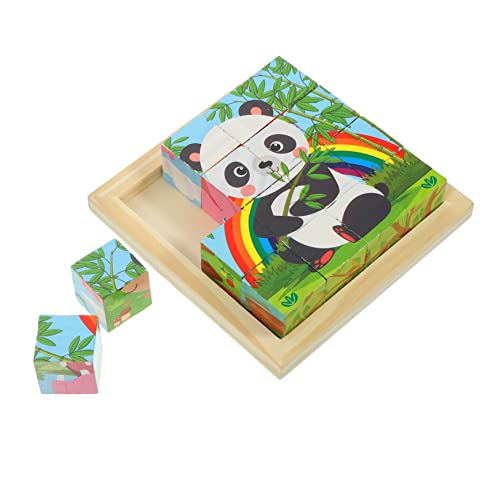 ifundom 1 Set 3D Dreidimensionales Sechsseitiges Malen Kinderpuzzle Kinderspielzeug Kinderpuzzle Kleinkindpuzzle Alter Lernspielzeug Puzzles Für Im Alter Von 3 5 Jahren Tierpuzzles Holz von ifundom