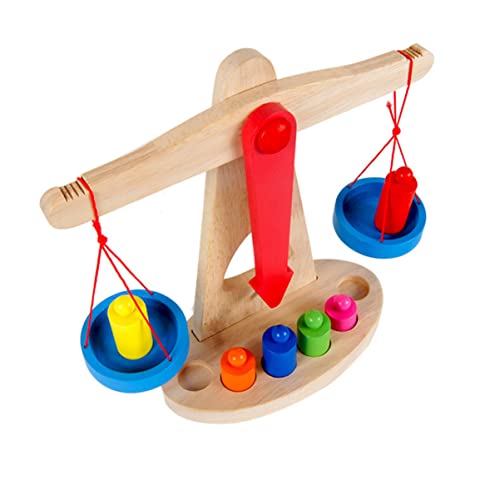 ifundom 1 Set Balance Waage Balance Zählspielzeug Mathe Zählen Lehrspiele Mathe Lernspiel Für Kinder Pädagogisch Balance Waage Spielzeug Zahlen Zählspiel Puzzle Holz von ifundom