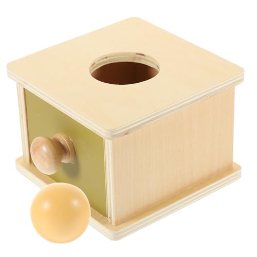 ifundom 1 Set Box Holz Motorik Training Spielzeug Geometrische Form Spielzeug Spielzeug Holz Spielset von ifundom