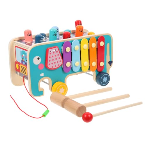 ifundom 1 Set Cartoon Elefant Klopfspiel Pädagogisches Musikinstrument Für Babys Und Kleinkinder Lernspielzeug Zur Der Motorik Und Musikalität von ifundom