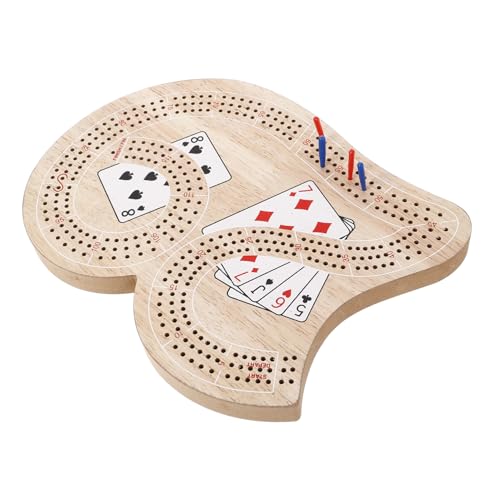 ifundom 1 Set Einzigartiges Cribbage-brettspielset Für Spieler, Innovatives Design Mit Zahlenförmigem Brett, Bewertungstafel, Cribbage-bretts, Einzigartig von ifundom