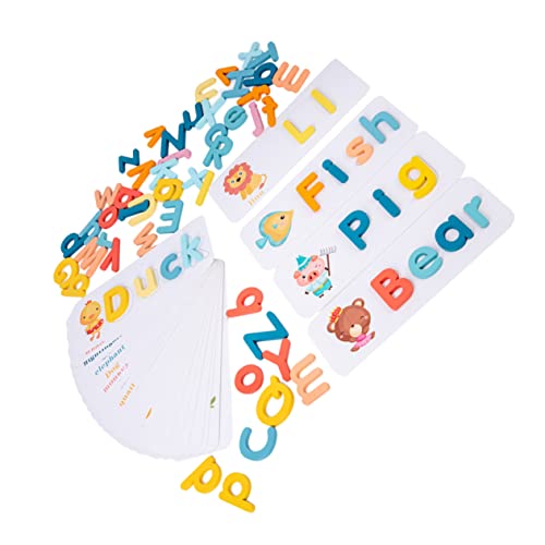 ifundom 1 Set Englische Wortbausteine Englisches Wort Rechtschreibspiel Buchstaben Spielkarten Englische Karten Rechtschreibspielzeug Alphabet Karten Spielzeug Englisch von ifundom