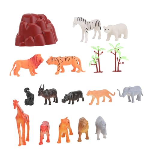 ifundom 1 Set Gummi Tier Ornamente Spielzeug Wildtiere Puzzle Spielzeug Haustier Spielzeug Tier Lernspielzeug Tierstatue Tier Sammelspielzeug Tiere Figuren Lernspielzeug von ifundom