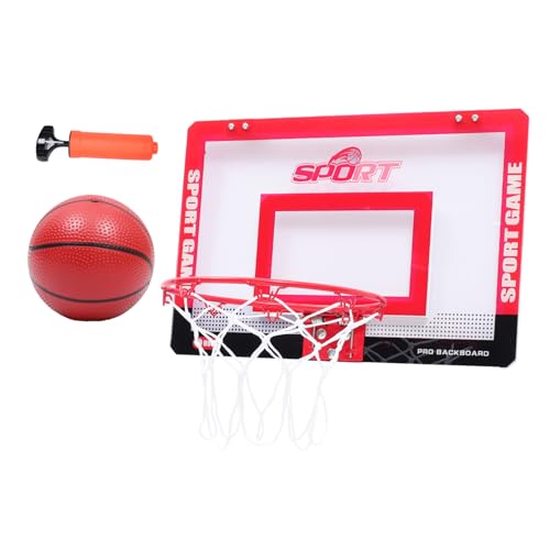 ifundom 1 Set Hängendes Basketballbrett Tragbares Basketballkorbspielzeug Für Basketballkorb Basketballkorb Für Über Der Tür Basketballkorb Indoor Sportspielzeug PVC Rot von ifundom