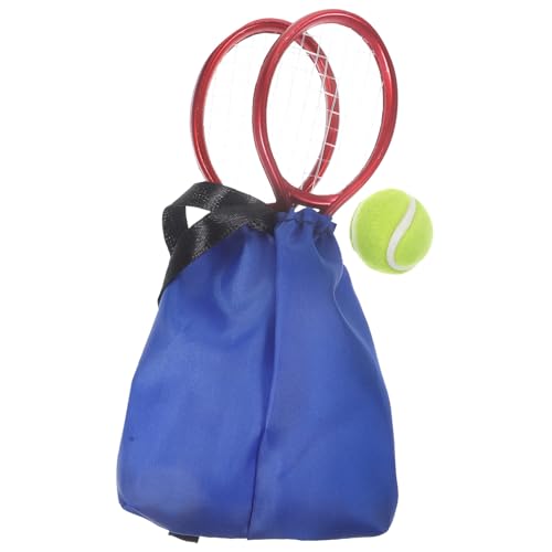 ifundom 1 Set Mini Tennisracket Modell Dekoratives Für Minizimmer 4 Teiliges Set Für Ideales Zubehör Für Puppenhäuser Und Miniatur Szenen von ifundom