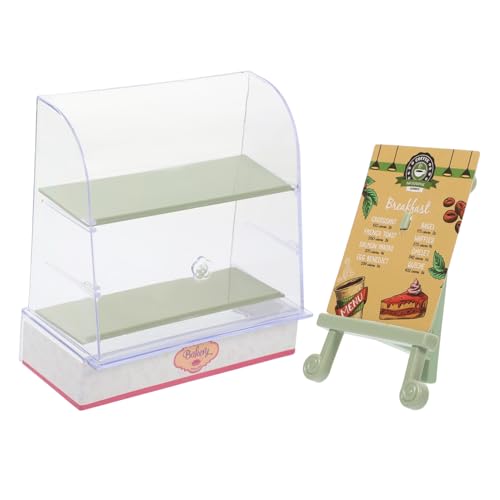 ifundom 1 Set Miniatur Kuchenschrank Schrank Spind Dekor Miniaturen Puppenhaus Küchenschränke Vitrine Mini Dessertschrank Miniaturschränke Simulation Mini Schrank Kunststoff von ifundom