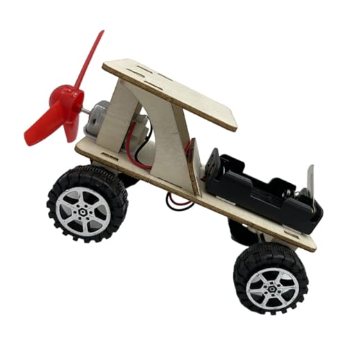 ifundom 1 Set Off Road Automodell DIY Montagespielzeug Windkraftauto Lernstütze Windkraftauto Modell Windkraftauto Modellbau Technische Experimente Windkraftauto Spielzeug von ifundom