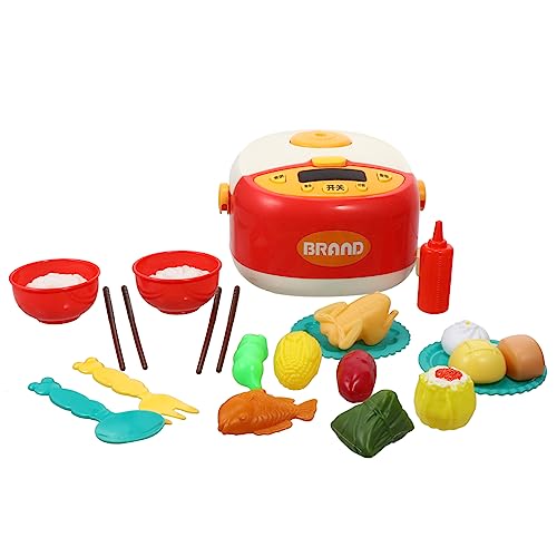 ifundom 1 Set Simulation Küche Utensilien Mädchen Mädchen Kochen Kit Bildung Reiskocher Bunte Kunststoff von ifundom