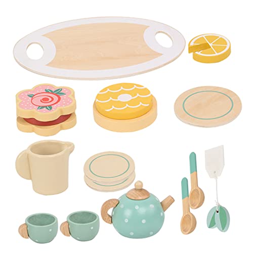 ifundom 1 Set Tee Set Für Kleinkinder 15 Teiliges Teeservice Für Mit Kaffeetasse Und Zubehör Perfekt Für Teepartys Und Rollenspiele Für ädchen von ifundom