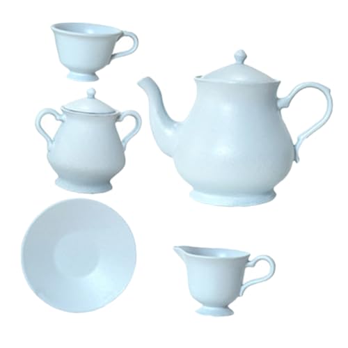 ifundom 1 Set Teeservice Teekessel Teetasse Spielzeug Teekannen Teetasse Tiny House Miniatur Küche Spielset Miniaturtasse Mini Dekoration Winzige Tiere von ifundom