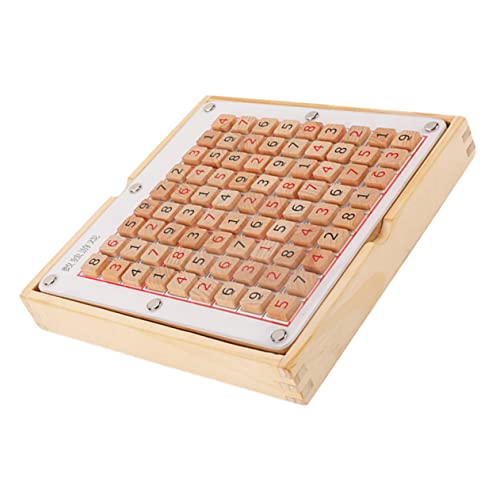 ifundom 1 Spiel Schach Kinder Sudoku Spielzeug Holz Sudoku Spielzeug 9 Gitter Spiel Schach Kinder Aufklärungsspielzeug Sudoku Spiel Spielzeug Holz Sudoku Trainingsgerät Kinder Sudoku von ifundom