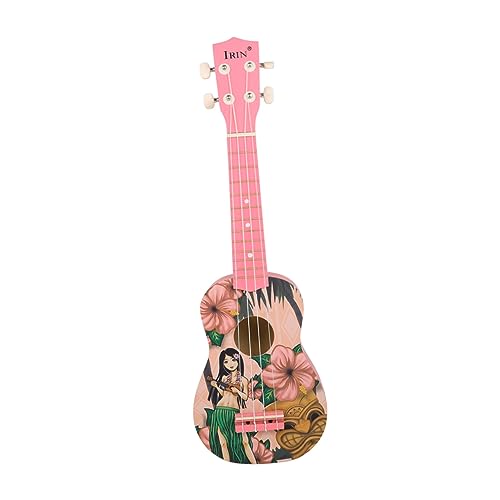 ifundom 1 Stück 21 21 Zoll Ukulele Kinder-Ukulele Ukulele Für Kinder Ukulele Für Anfänger Bariton-Ukulele Starter-Ukulele Wunderschöne Ukulele Musikspielzeug Für Anfänger Linde Rosa von ifundom