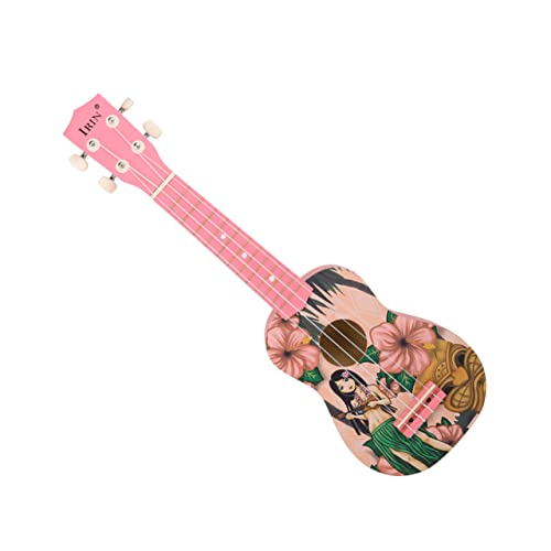 ifundom 1 Stück 21 21 Zoll Ukulele Kleinkind Ukulele Kindermusik Ukulele Kinder Ukulele Mini Gitarre Spielzeug Ukulele Für Kinder Ukulele Instrument Starter Ukulele Bariton Ukulele Rosa von ifundom