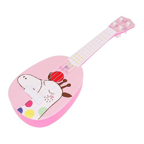 ifundom 1 Stück 4 Saiten Simulierte Gitarre Kinder Uke Spielzeug Ukulele Spielzeug Für Kinder Hirschgitarre Kindergitarre Spielzeug Mini Akustikgitarre Kinderspielzeug Kleinkind Gitarre von ifundom